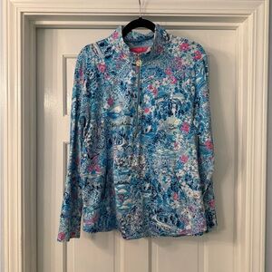 Lilly Pulitzer Lilly Loves North Carolina Half-Zip Popover XL